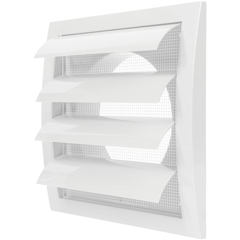 Repa Market 5 Inch White Dryer Vent Cover/Duct Cover for Walls or Ducting/ABS Plastic Grille with Flaps and Insect Screen/Exhaust and Dryer Vent Covers for Indoor & Outdoor Use - Image 1